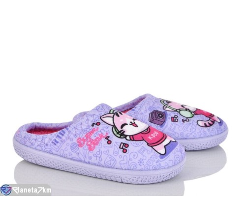 Тапки дитячі на зиму (6 пар р.27-30) фіолетовий  "LUXORIS"