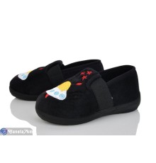 Тапки дитячі на весну/осінь (6 пар р.25-30) чорний  "LUXORIS"