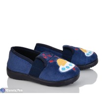 Тапки дитячі на весну/осінь (6 пар р.25-30) синій  "LUXORIS"