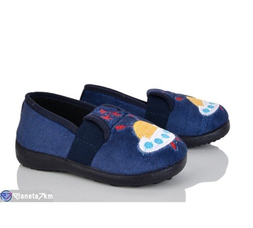 Тапки дитячі на весну/осінь (6 пар р.25-30) синій  "LUXORIS"