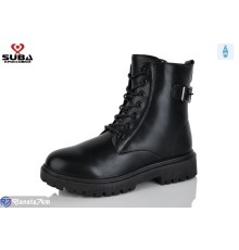 Черевики жіночі на зиму (8 пар р.37-42) чорний  "SUBA"