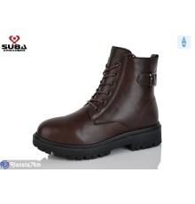 Черевики жіночі на зиму (8 пар р.37-42) коричневий  "SUBA"
