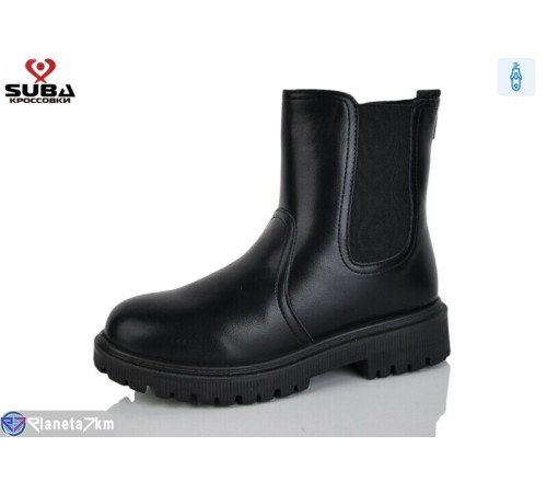 Черевики жіночі на зиму (8 пар р.37-42) чорний  "SUBA"