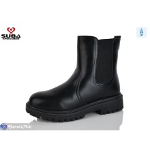 Черевики жіночі на зиму (8 пар р.37-42) чорний  "SUBA"