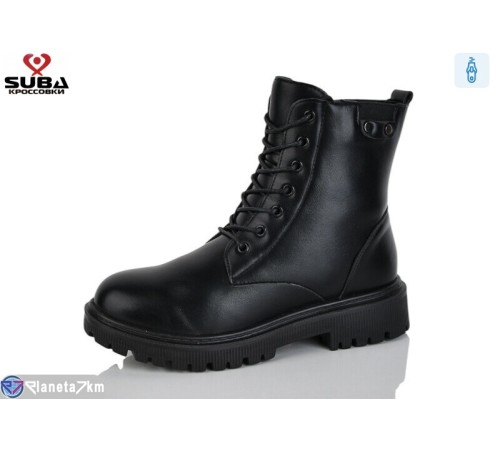 Черевики жіночі на зиму (8 пар р.37-42) чорний  "SUBA"