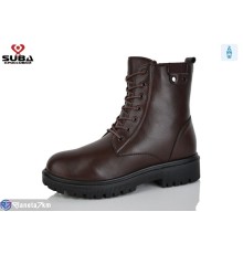 Черевики жіночі на зиму (8 пар р.37-42) коричневий  "SUBA"