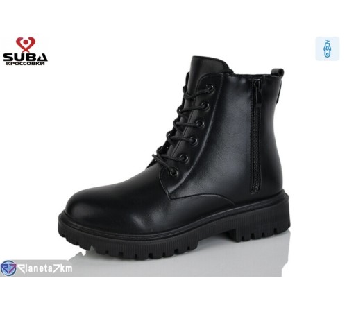 Черевики жіночі на зиму (8 пар р.37-42) чорний  "SUBA"