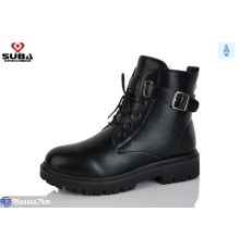 Черевики жіночі на зиму (8 пар р.37-42) чорний  "SUBA"