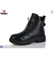 Черевики жіночі на зиму (8 пар р.37-42) чорний  "SUBA"