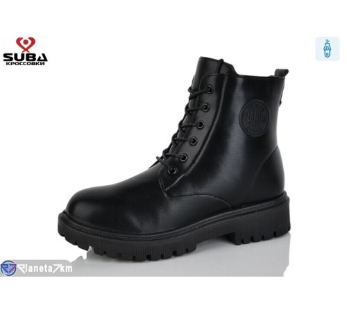 Черевики жіночі на зиму (8 пар р.37-42) чорний  "SUBA"