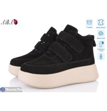 Черевики жіночі на зиму (8 пар р.36-41) чорний  "Aba"