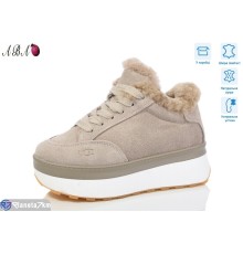 Кросівки жіночі на зиму (8 пар р.36-41) сірий  "Aba"