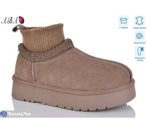 Уггі жіночі на зиму (6 пар р.36-40) коричневий  "Aba"