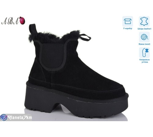 Уггі жіночі на зиму (6 пар р.36-40) чорний  "Aba"