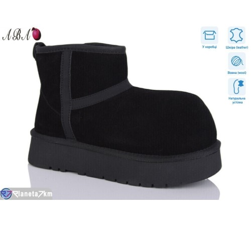 Уггі жіночі на зиму (6 пар р.36-40) чорний  "Aba"