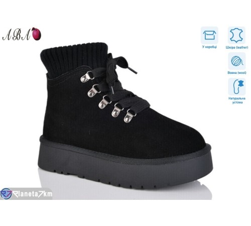Уггі жіночі на зиму (6 пар р.36-40) чорний  "Aba"