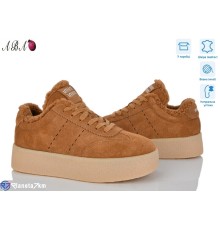 Кросівки жіночі на зиму (8 пар р.36-41) camel  "Aba"