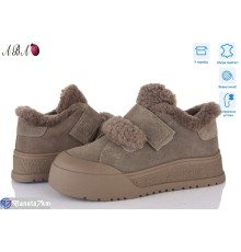 Кросівки жіночі на зиму (8 пар р.36-41) сірий  "Aba"