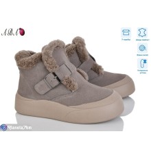 Черевики жіночі на зиму (8 пар р.36-41) сірий  "Aba"