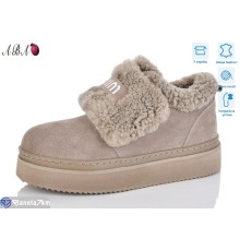 Черевики жіночі на зиму (8 пар р.36-41) бежевий  "Aba"