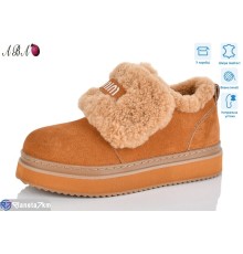 Черевики жіночі на зиму (8 пар р.36-41) camel  "Aba"