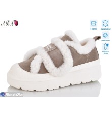 Кросівки жіночі на зиму (8 пар р.36-41) бежевий  "Aba"