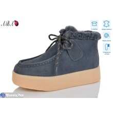 Черевики жіночі на зиму (8 пар р.36-40) сірий  "Aba"