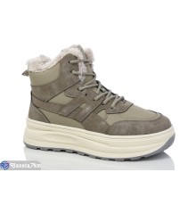 Кросівки жіночі на зиму (8 пар р.36-41) хакі  "Normashoes"