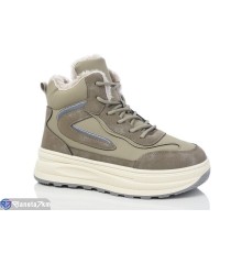 Кросівки жіночі на зиму (8 пар р.36-41) хакі  "Normashoes"