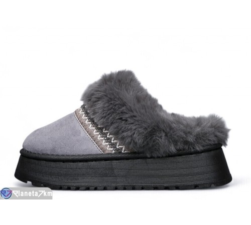 Тапки жіночі на зиму (8 пар р.36-41) сірий  "LULI"