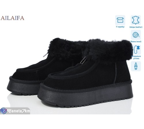 Уггі жіночі на зиму (6 пар р.36-41) чорний  "Latifa"