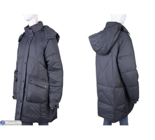 Куртка жіноча на зиму (5 шт. р.сетка XL-5XL) сірий  "Kalabok"