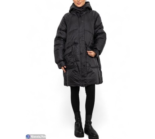 Куртка жіноча на зиму (5 шт. р.сетка XL-5XL) чорний  "Kalabok"