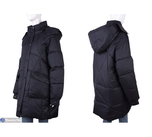 Куртка жіноча на зиму (5 шт. р.сетка XL-5XL) чорний  "Kalabok"