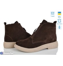 Черевики жіночі на зиму (6 пар р.37-40) коричневий  "Linda"