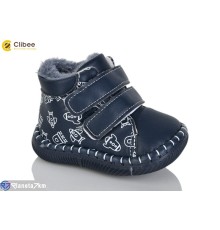 Пінетки дитячі на зиму (8 пар р.18-21) синій  "Clibee-Apawwa"