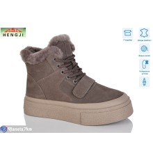 Черевики жіночі на зиму (8 пар р.36-41) сірий  "HENGJI-ELENA"