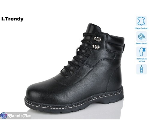 Черевики жіночі на зиму (6 пар р.36-41) чорний  "Trendy" Черевики жіночі на зиму (6 пар р.36-41) чорний  "Trendy"