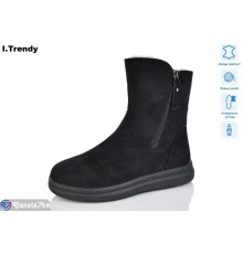 Черевики жіночі на зиму (6 пар р.36-41) чорний  "Trendy"