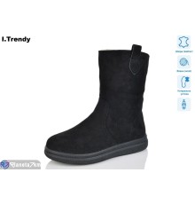 Черевики жіночі на зиму (6 пар р.36-41) чорний  "Trendy"