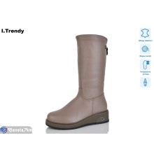 Чоботи жіночі на зиму (6 пар р.36-41) коричневий  "Trendy"