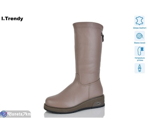 Чоботи жіночі на зиму (6 пар р.36-41) коричневий  "Trendy" Чоботи жіночі на зиму (6 пар р.36-41) коричневий  "Trendy"