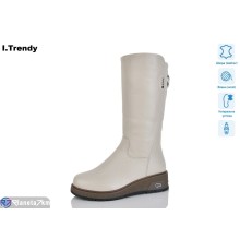 Чоботи жіночі на зиму (6 пар р.36-41) бежевий  "Trendy"