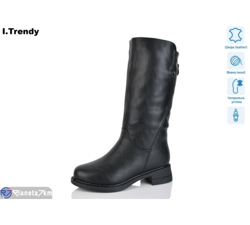 Чоботи жіночі на зиму (6 пар р.36-41) чорний  "Trendy" Чоботи жіночі на зиму (6 пар р.36-41) чорний  "Trendy"