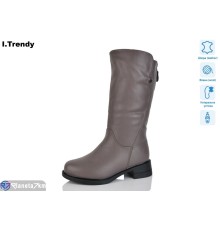 Чоботи жіночі на зиму (6 пар р.36-41) коричневий  "Trendy"