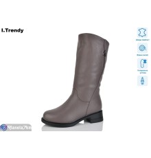Чоботи жіночі на зиму (6 пар р.36-41) коричневий  "Trendy"