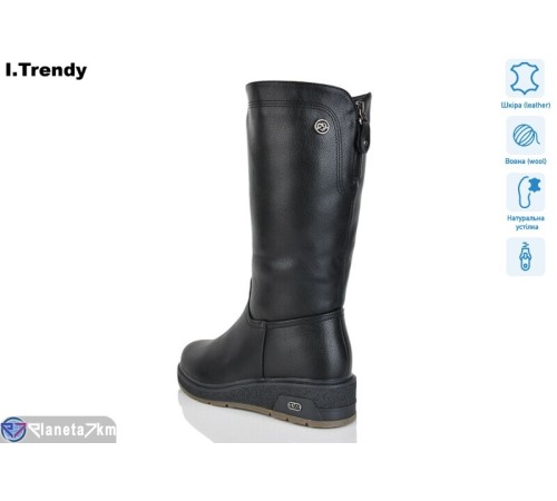 Чоботи жіночі на зиму (6 пар р.41-43) чорний  "Trendy"