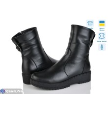 Черевики жіночі на зиму (6 пар р.36-41) чорний  "LISA"