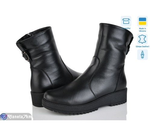 Черевики жіночі на зиму (6 пар р.36-41) чорний  "LISA"