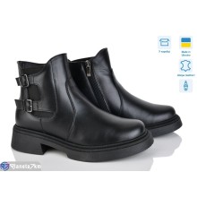 Черевики жіночі на зиму (6 пар р.36-41) чорний  "LISA"